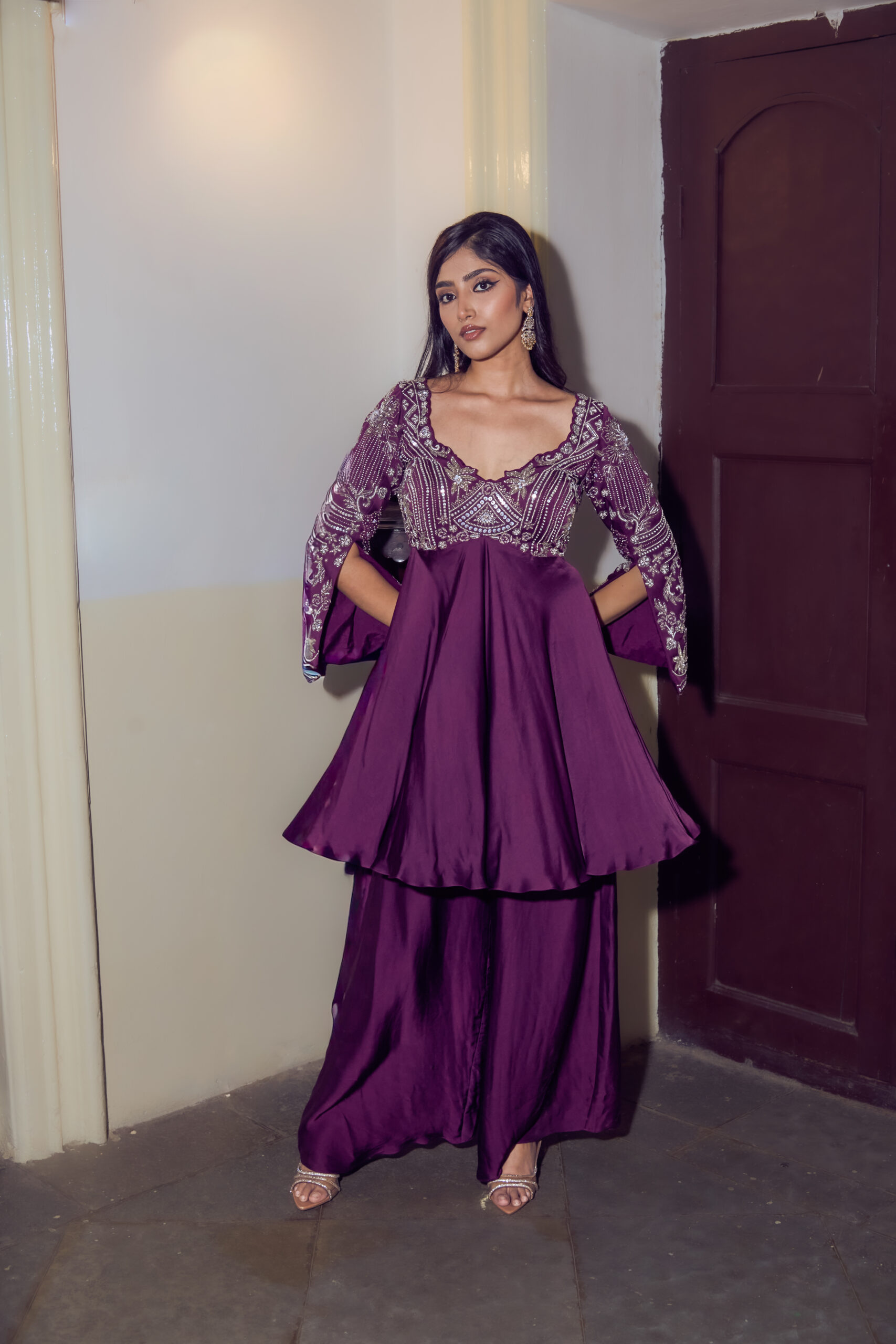 Sliver Kissed Burgundy